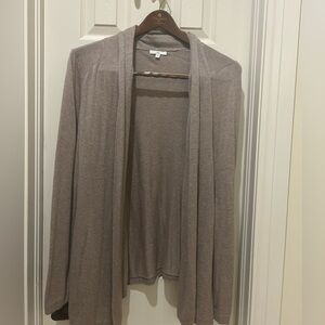 Gap beige open front cardigan, size XL
